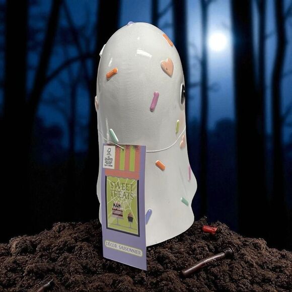 Adorable Sprinkle Ghost Halloween 🎃 Figure NEW! - Picture 2 of 5